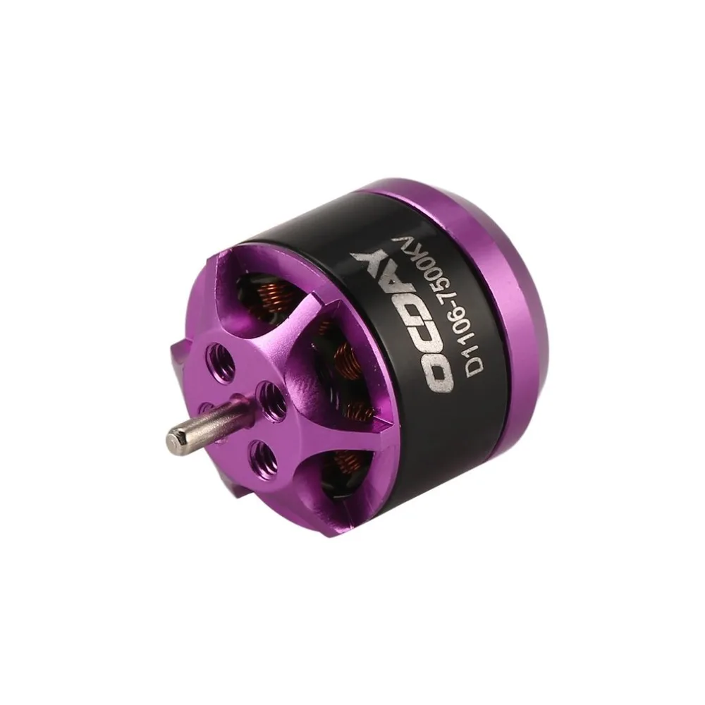 4 шт. бесщеточный двигатель OCDAY 1106 7500KV FPV RC гоночный Дрон DIY 3-4S бесщеточные двигатели для радиоуправляемого квадрокоптера