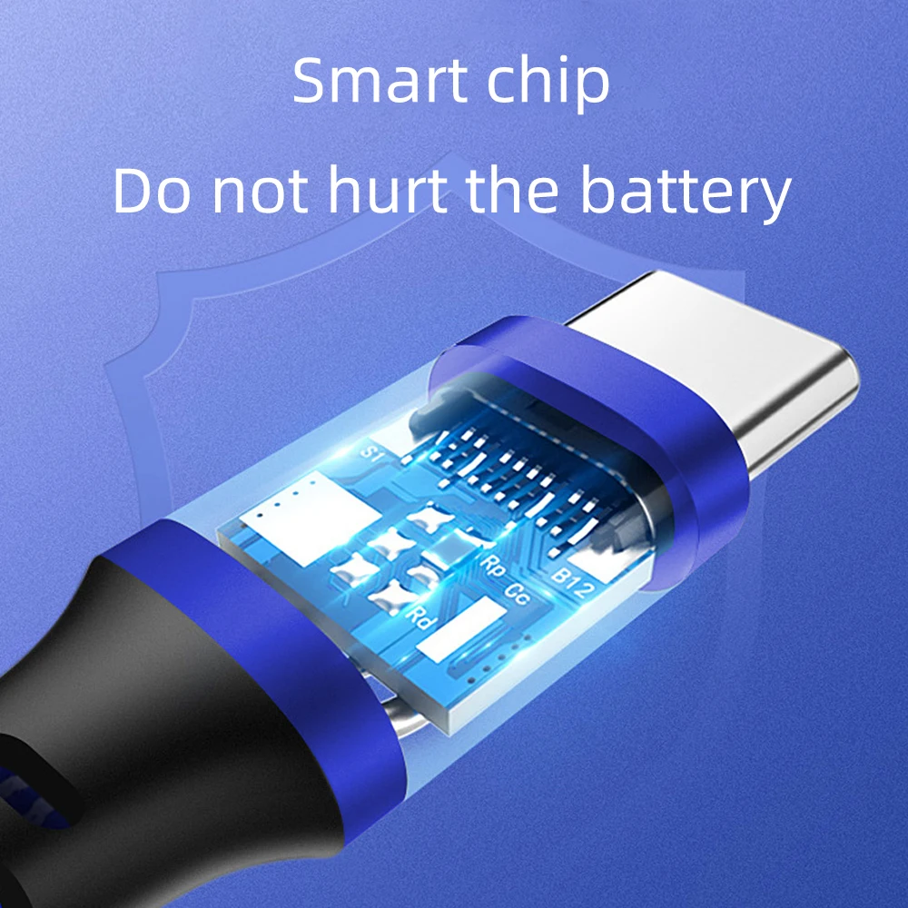FDBRO кабель Usb C для передачи данных для Iphone 8 6 xs max Micro USB кабель для huawei двусторонний кабель type C для samsung для Xiaomi