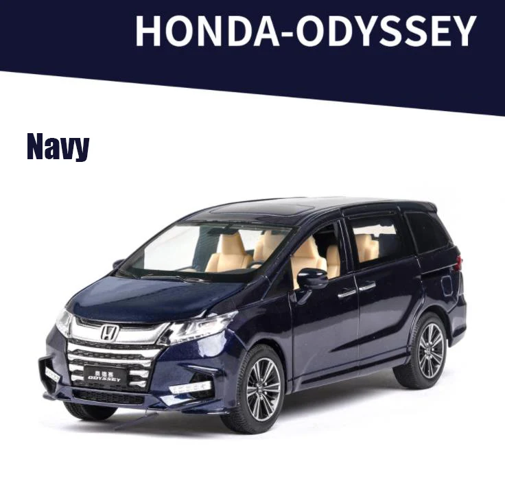 Новинка 1:32 Honda Odyssey SUV литая модель автомобиля Литые и игрушечные машинки Детские игрушки для детей Подарки Игрушка для мальчика - Цвет: Navy