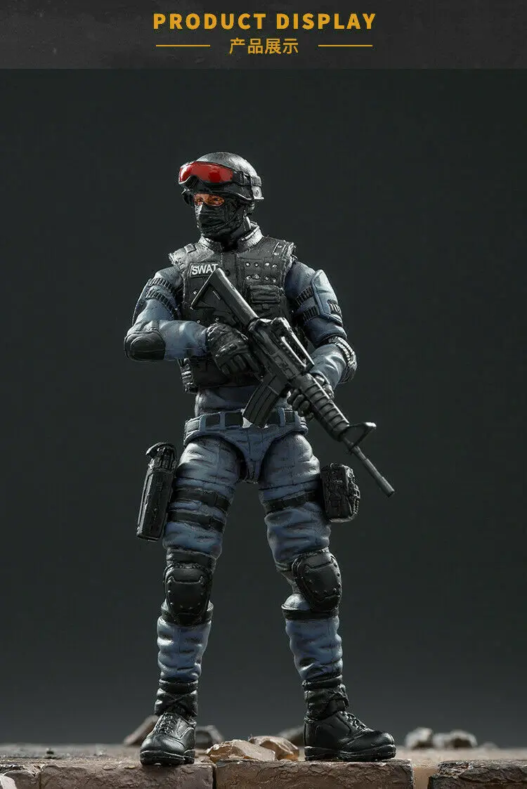 JTCF003 мини солдат 1/18 10,5 см 1/18 масштаб CrossFire CF Swat Солдат фигурки модель игрушки для фанатов коллекция подарки