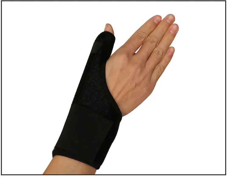 Поперечная граница Горячая Bracer производители кормящих большого пальца Bracer теплые спортивные наручные часы стальная пластина фитнес запястье