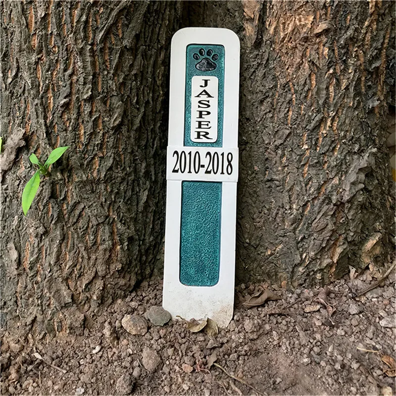 Huella de mascota conmemorativa personalizada para jardín, regalo conmemorativo para pérdida de mascotas, JSYS
