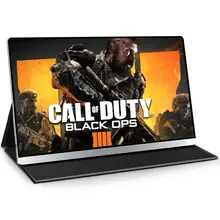 EVICIV – Moniteur portable 4K UHD 15,6 pouces à connexion mini-HDMI, périphérique d'affichage pour Xbox One X/S, PS4 Pro, deuxième écran pour ordinateur portable, pour jouer à Call of Duty 4