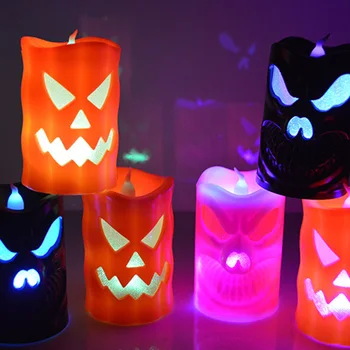

Holiday Lighting Halloween scary Pumpkin Home Festival Decoration LED Candle Light