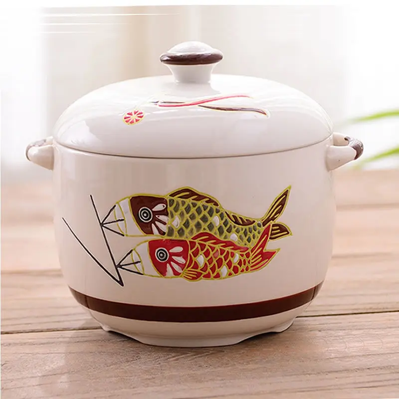 Керамическая кастрюля для супа керамическая плита кухонный горшок