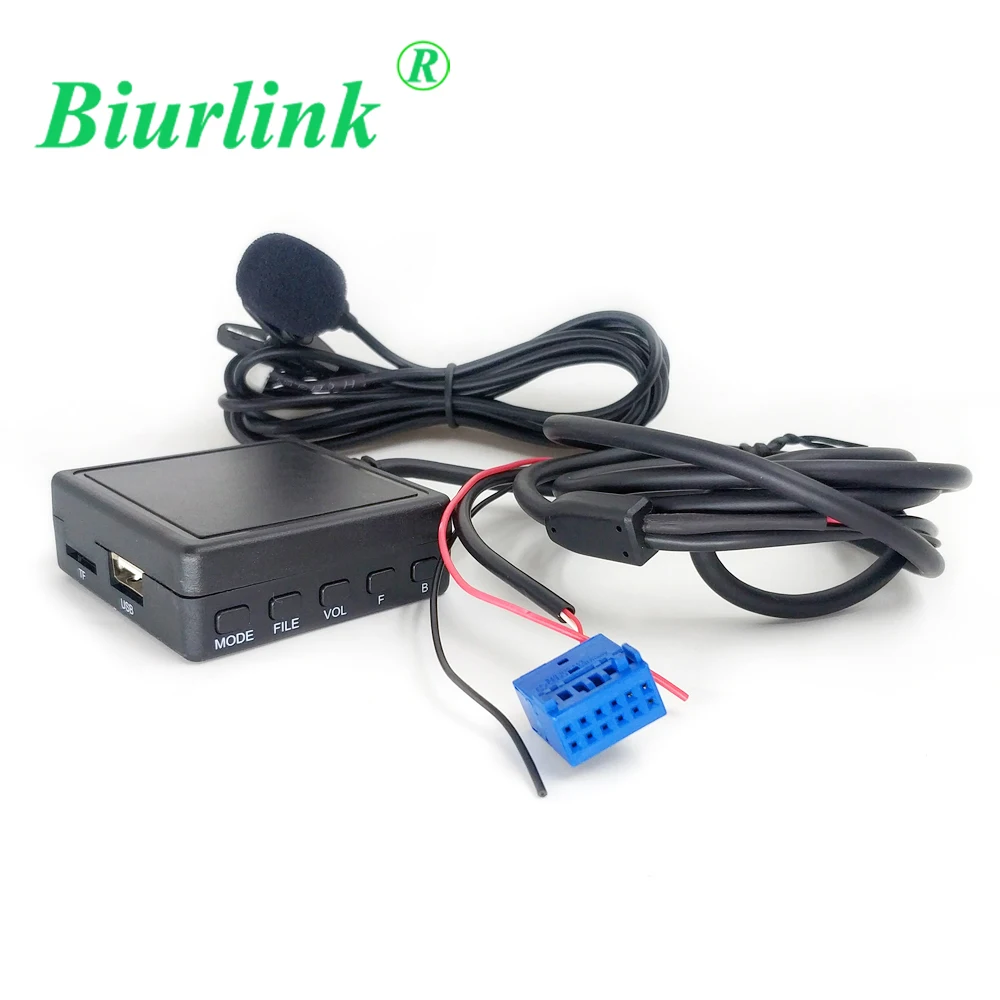 Biurlink 12Pin автомобиль MIB радио AUX микрофон громкой связи USB Bluetooth музыкальный аудио