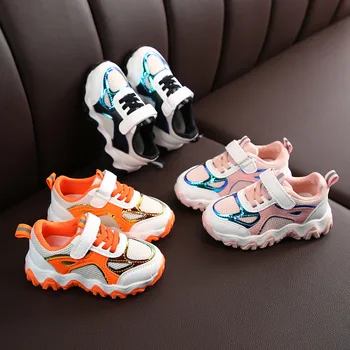 

Toddler Infant Kids Baby Girls Boys Shoes Mesh Sports Casual Fashion Sneakers Mixed Color matching single mesh soft Sole Shoes