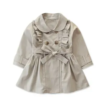 

New Toddlers Baby Girl Long Sleeve Casual Jacket Windbreaker Coat Outwear Dress