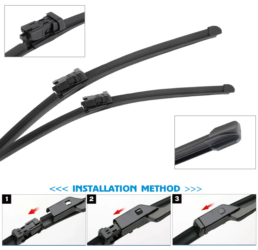 Car Wiper Blade For Lexus RX350 26"+21" 2016-2021 Auto Windscreen Windshield Wipers Blades Window Wash Fit Push Button Arm 2