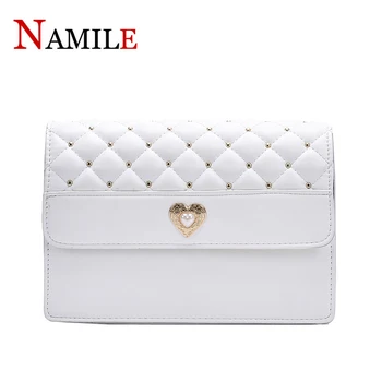 

Net red small bag 2020 new wave fashion chain messenger bag personality wild rivet shoulder small square bag