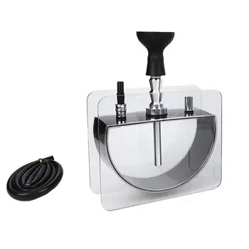 

Acrylic Hookah Set Semicircular Narghile Shisha Bong Modern Smoking Hookah