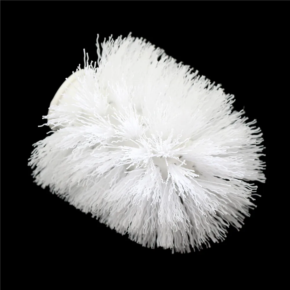Spare Accessories Cleaning Brush Head For Toilet White Toilet Brush Head Holder 75*90mm 1 Pcs Replacement Bathroom WC Clean