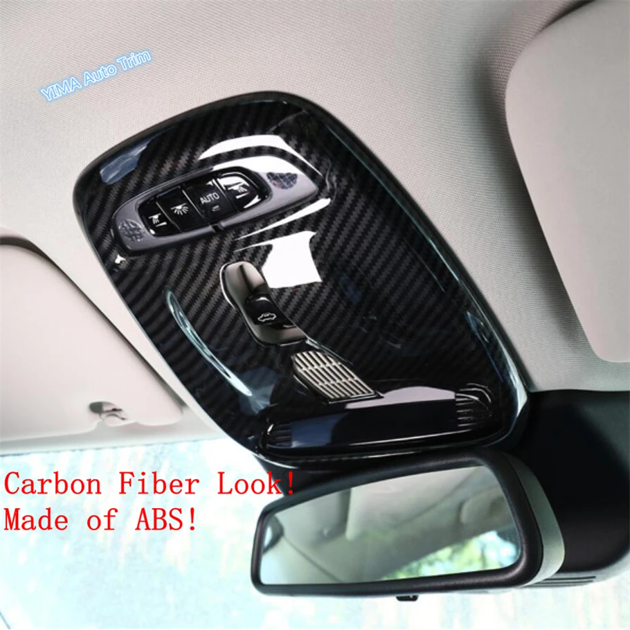 

Lapetus Auto Styling Upper Roof Reading Lights Lamp Frame Cover Trim ABS Fit For VOLVO XC60 2018 - 2021 Matt / Carbon Fiber Look