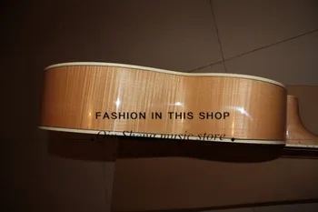 

free shipping custom 43inch acoustic guitar,wooden guitar,steel string guitarfolk guitar,flamed maple black veneer,