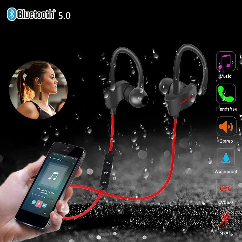

Sports Running Bluetooth Earphone Stereo Earphone Sweatproof Active Noise Cancelling Headset Wireless with Microphone