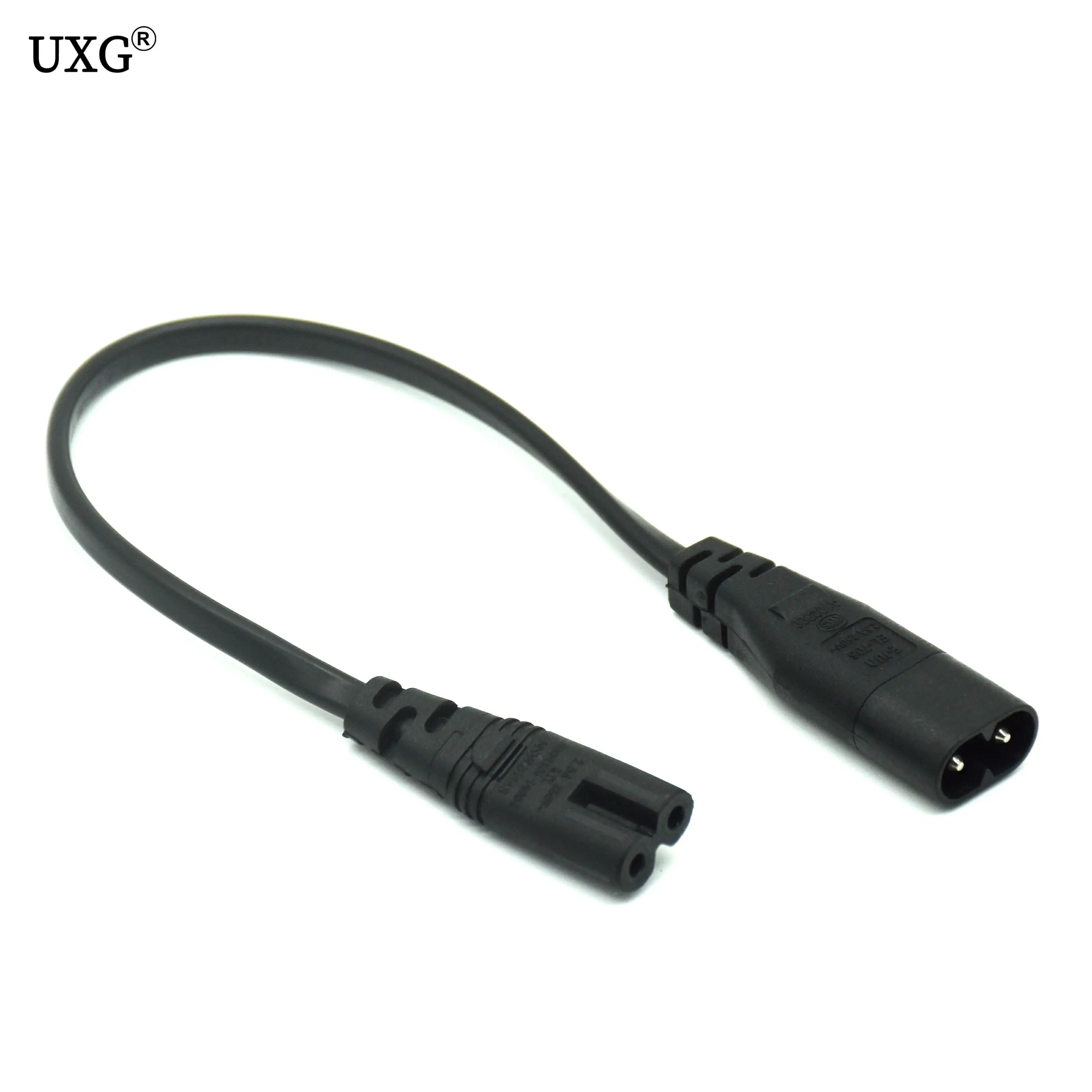 IEC 320 C8 Male to 2 x C7 Female Y-Split Power Cable, 28CM, C8 Male to C7 Female Extension Cord Description Image.This Product Can Be Found With The Tag Names Computer Cables Connecting, Computer Peripherals, PC Hardware Cables Adapters