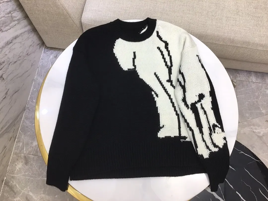 new ladies fashion long-sleeved sexy casual color pullover sweater 1021