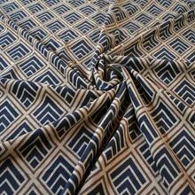 Половина метра ретро геометрический принт хлопок вельвет ткань для осень зима пальто платье одежда материал T940