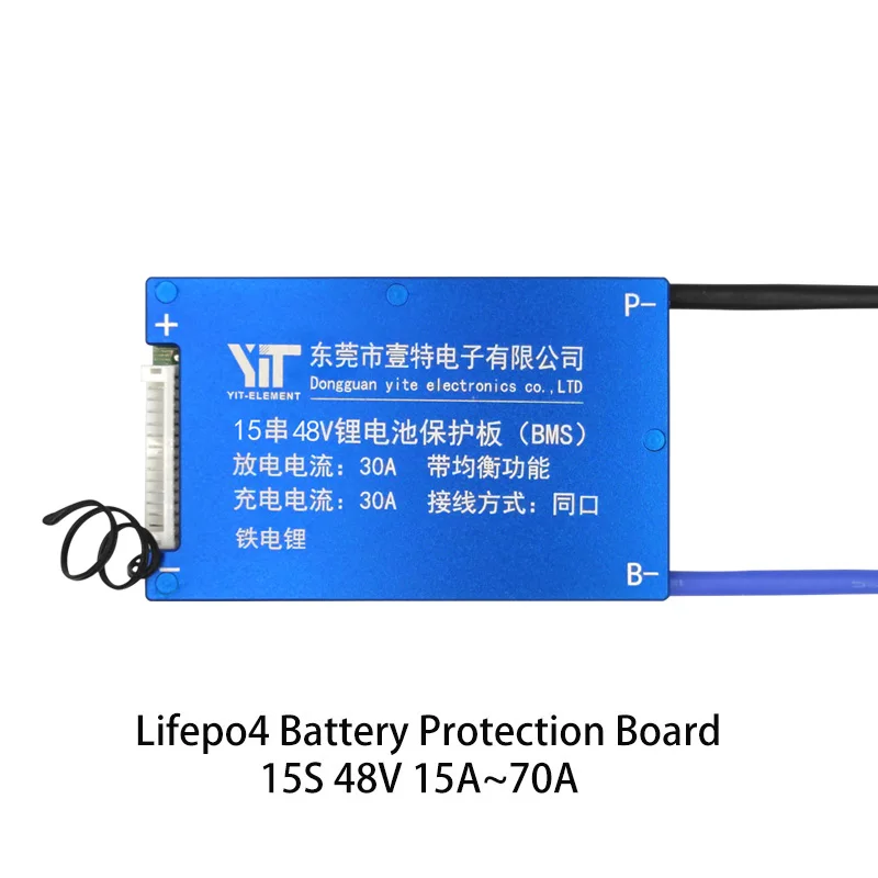 15S 48V BMS Lifepo4 Батарея Защитная плата произведенная в Balanece Водонепроницаемый Tempo Управление DIY гаджет сотовый балансировки аксессуары цилиндрическая литий-ионный аккумулятор
