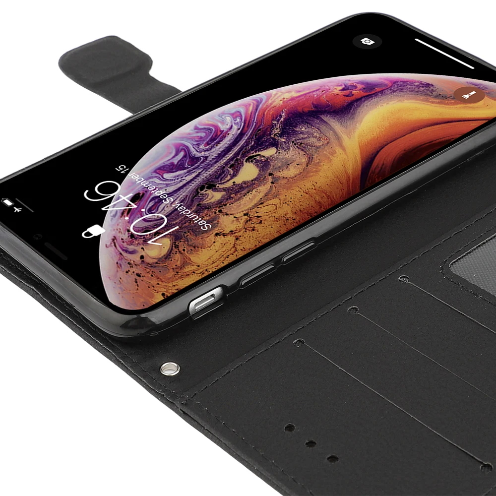 LCHULLE классический полиуретан Чехол-бумажник для IPhone 11 Pro XS MAX XR X 5 5S SE 6 6S 7 8 Plus слоты для карт флип-чехол для телефона