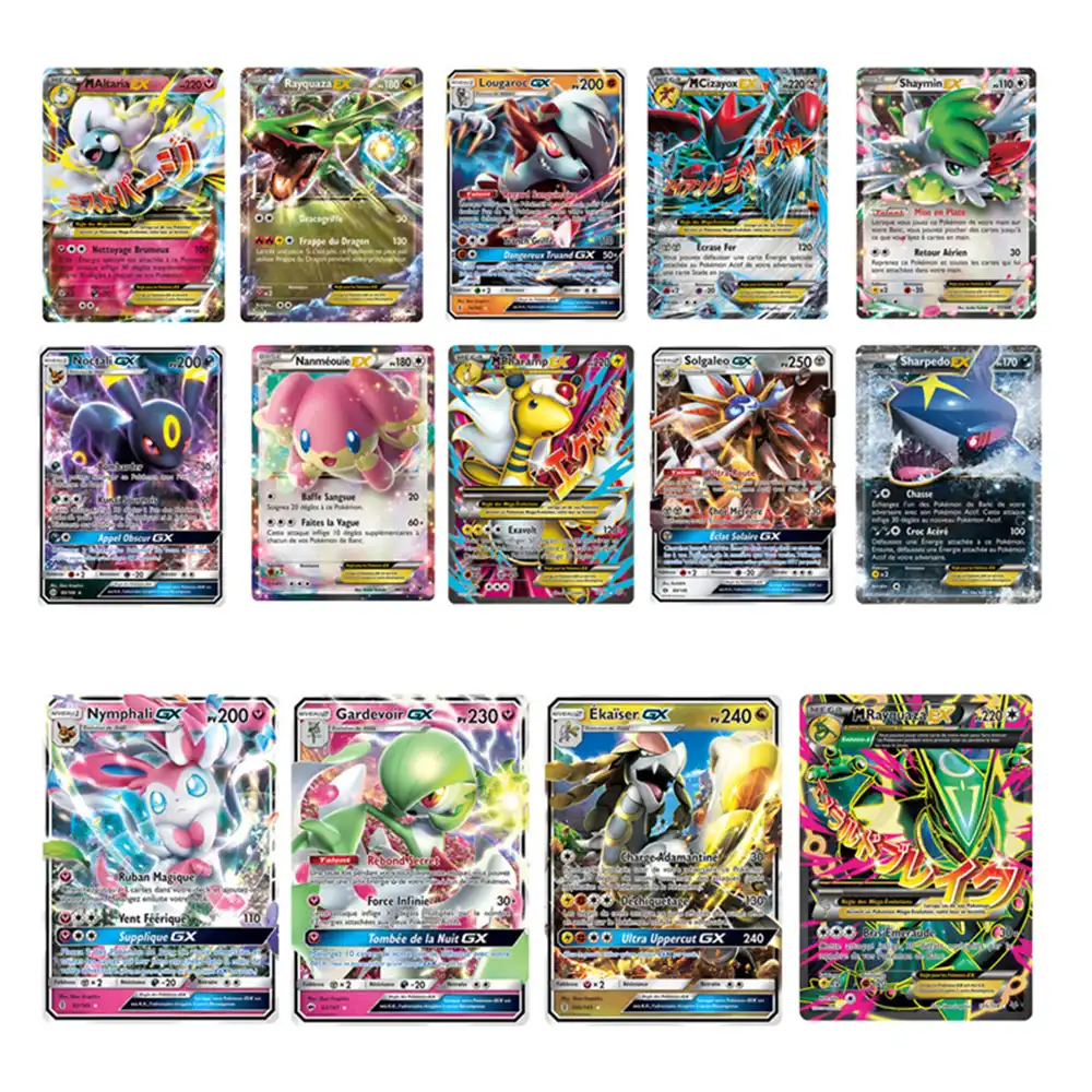 トミーフランス語版ポケモン Gx シャイニング Frenchs カードゲームバトルアラカルトトレーディングカードゲーム子供のおもちゃ Game Collection Cards Aliexpress