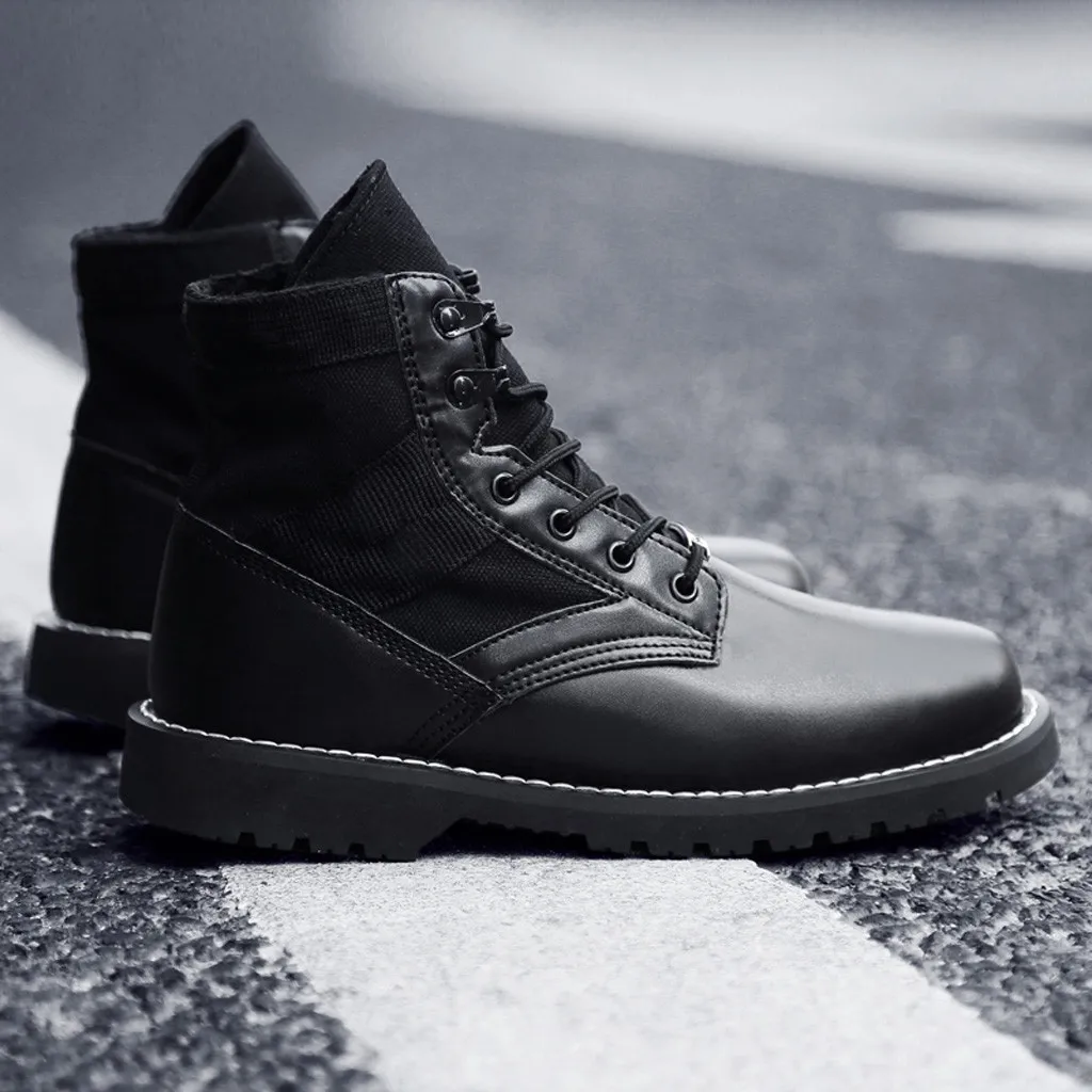 England style Outdoor Retro Mens Women Ankle Boots Young Casual Boots Wearable Fashion men safety shoes Boots zapatos de hombre