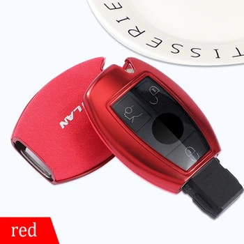 

New TPU + Fur Car Key Cases For Mercedes Benz C Class W205 GLC GLA Car Styling Key Cover Shell Protection keychain Accessories
