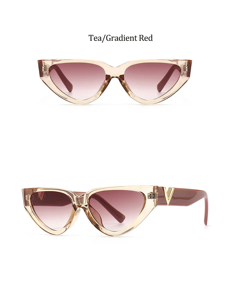 Luxusmarken-Sonnenbrille für Damen, Modische Cat-Eye-Brille mit Schwarz-Weißem Streifendesign, Trendige Moderne Damenbrille, Oculos – Detail 16