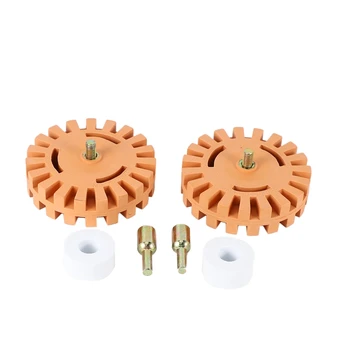 

Car Decal Remover Sticker Remover Tool 4-Inch Rubber Eraser Wheel for Removing Vinyl Decals, Pinstripes, Stickers From Cars, Mot