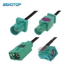 

1PCS Fakra Cable Green Fakra E Male Female RAL 6002 Connector RG174 Cable TV Antenna Extension Cord RF Coaxial Pigtail Adapter