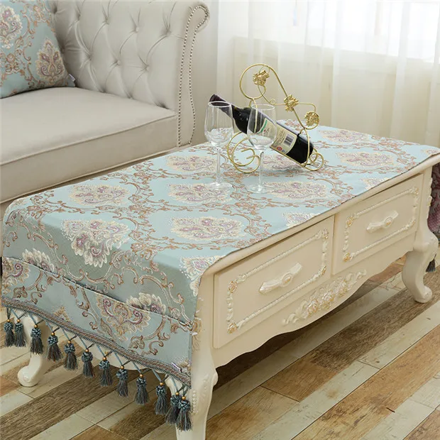 Style 6 Роскошная скатерть европен жаккард Toalha De Mesa маленькая скатерть карманный дизайн висячая столовая прикроватная тумбочка Чехлы для стола - Цвет: Style 6