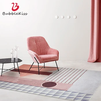 

Bubble Kiss Japanese and Korean Style Geometric Pattern Rugs Home Short Plush Thicken Bedroom Decor Carpets Large Size Floor Mat