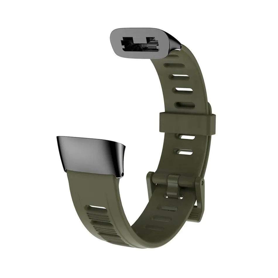 Замена плоского отверстия силиконовый браслет ремешок для Huami Amazfit Cor 2 Cor2 умный Браслет ремешок для Xiaomi Huami Amazfit Cor 2 - Цвет: Army green black