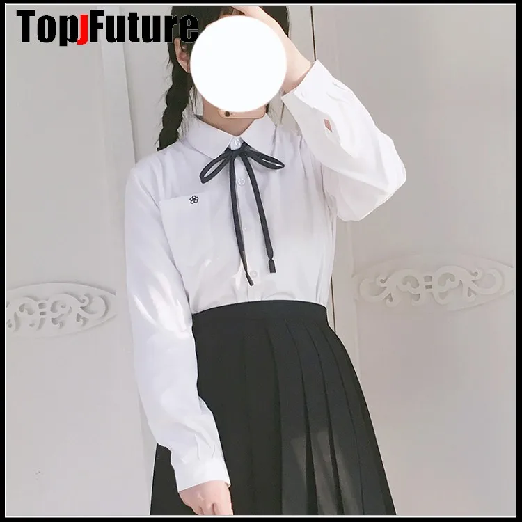 Японская школьная форма для девочек белая рубашка с коротким рукавом Jk Sailor