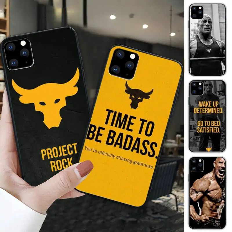 Черный мягкий чехол для телефона The Rock Dwayne Johnson Iphone Se 2020 6 6s 7 8 Plus X Xs Max Xr 11 12 Pro |