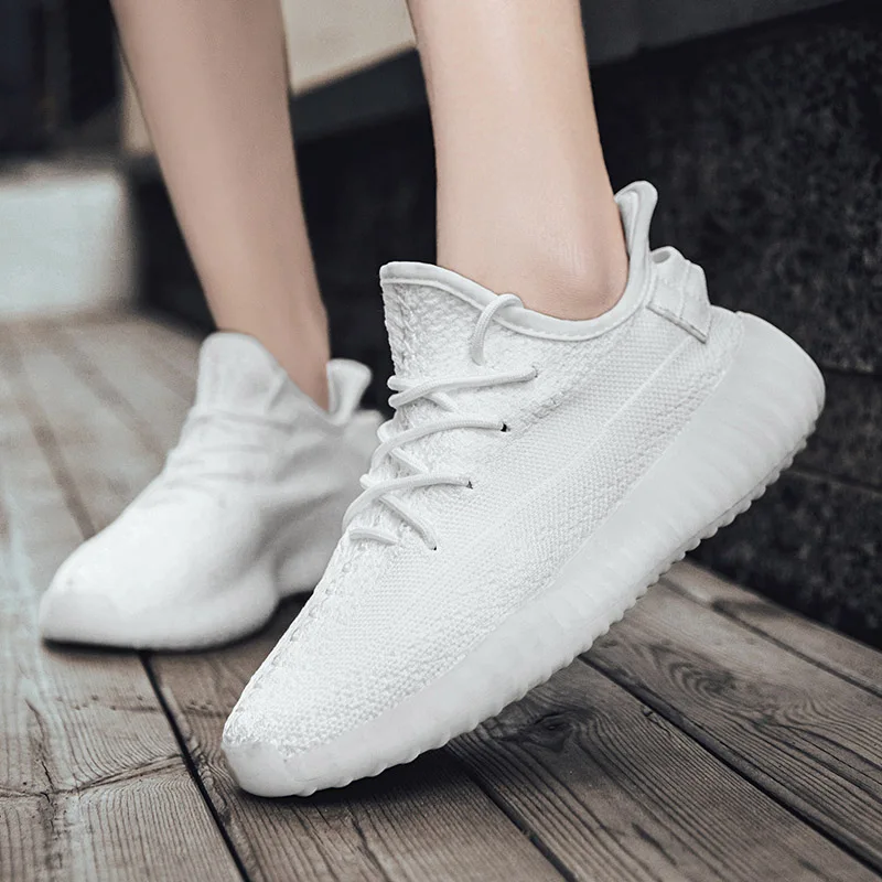 Zapatillas de correr informales de alta calidad para mujer y hombre, zapatos de malla transpirables para entrenamiento, tenis y parejas, 2021