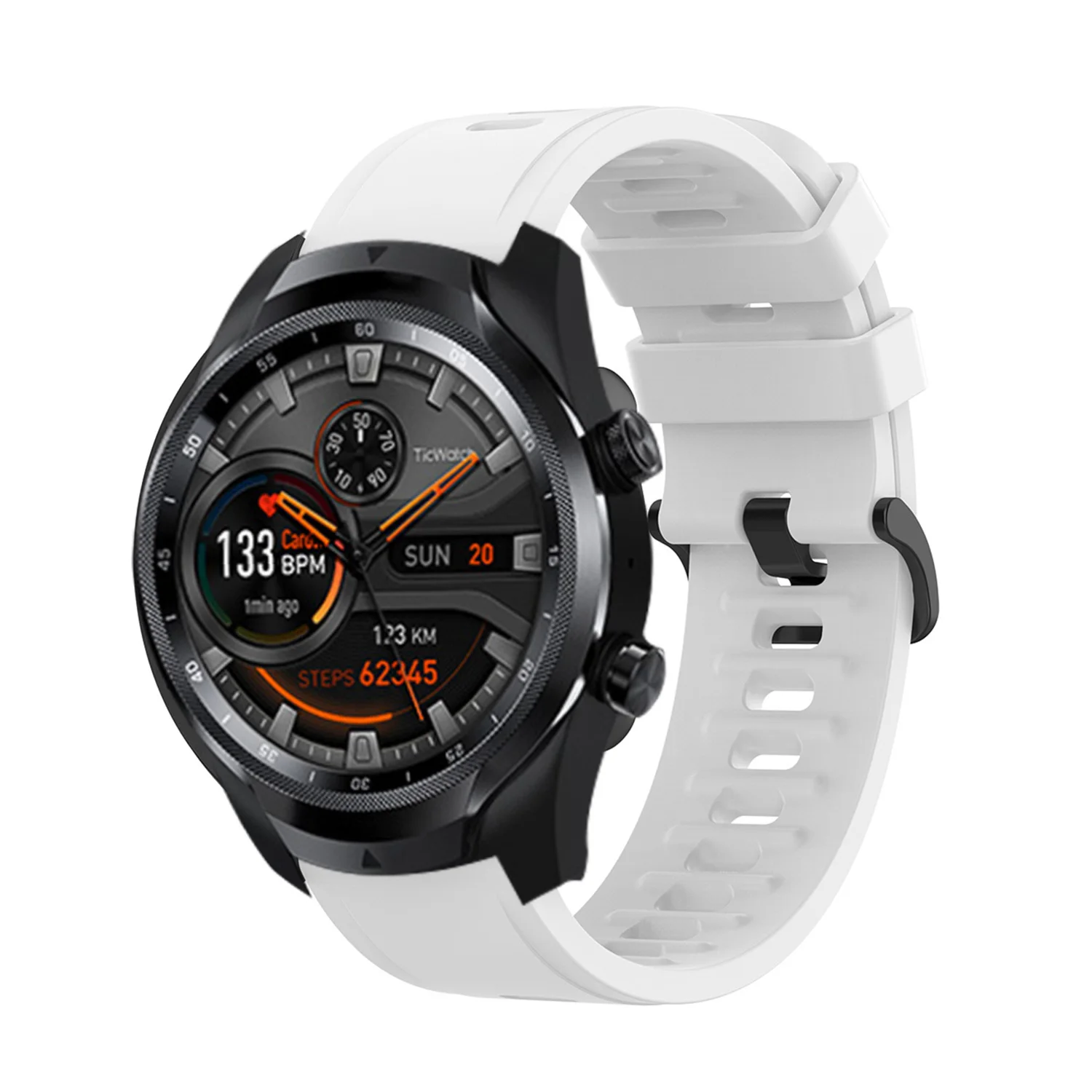 Silicone Smart Watch Replacement Strap - 22mm Adjustable Band
