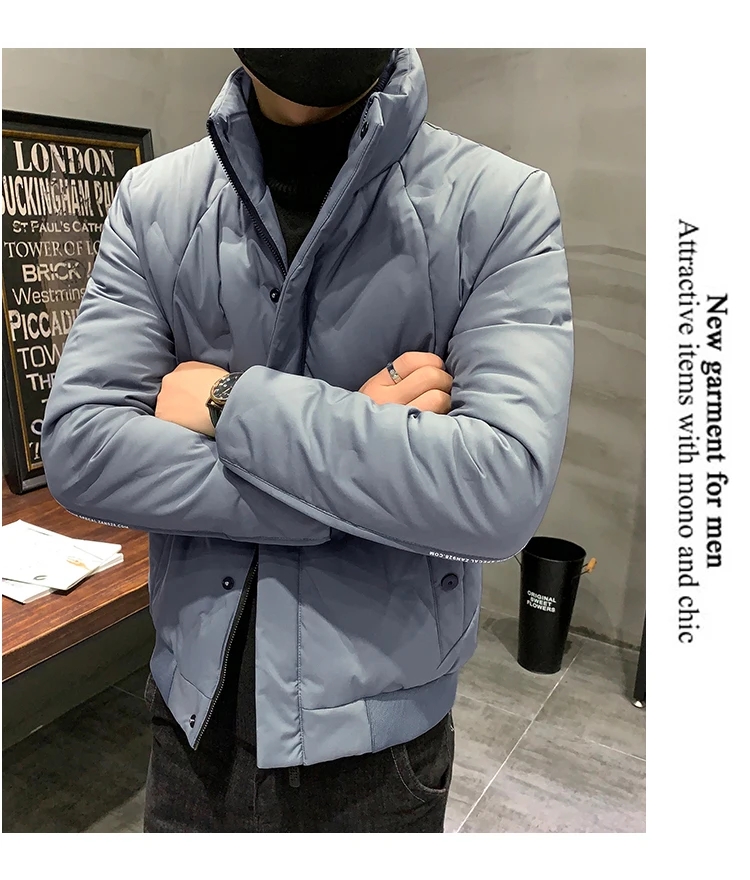 Liketkit, мужские зимние куртки,, мужские короткие тонкие парки со стоячим воротником, мужские пуховики с утиным пухом, плотные теплые пуховики и пальто