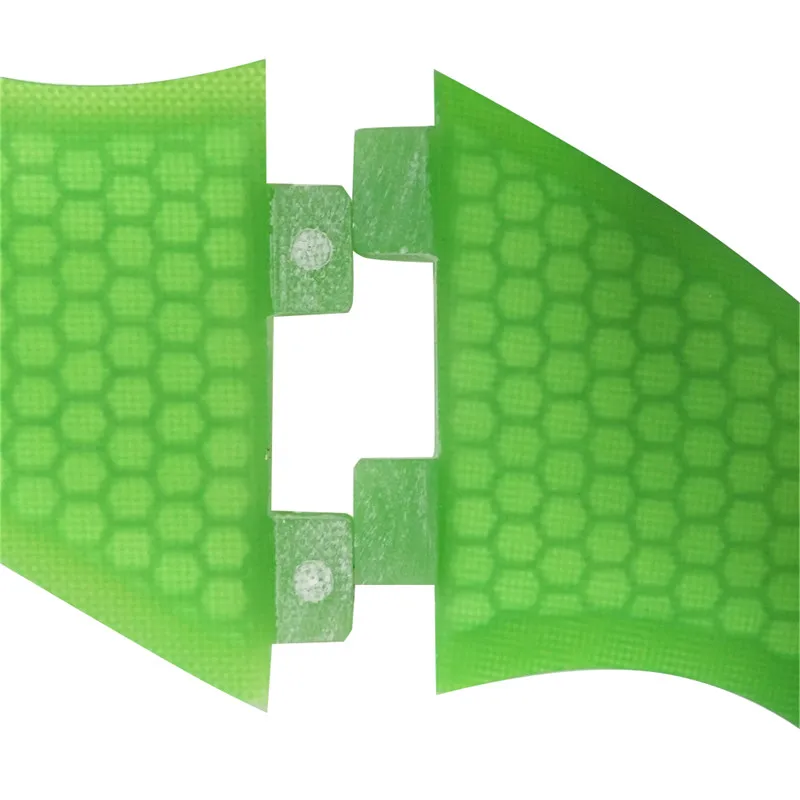 FCS G5, G3 доска для серфинга плавники suf зеленый цвет три плавника набор стекловолокна сотовые плавники чистый зеленый