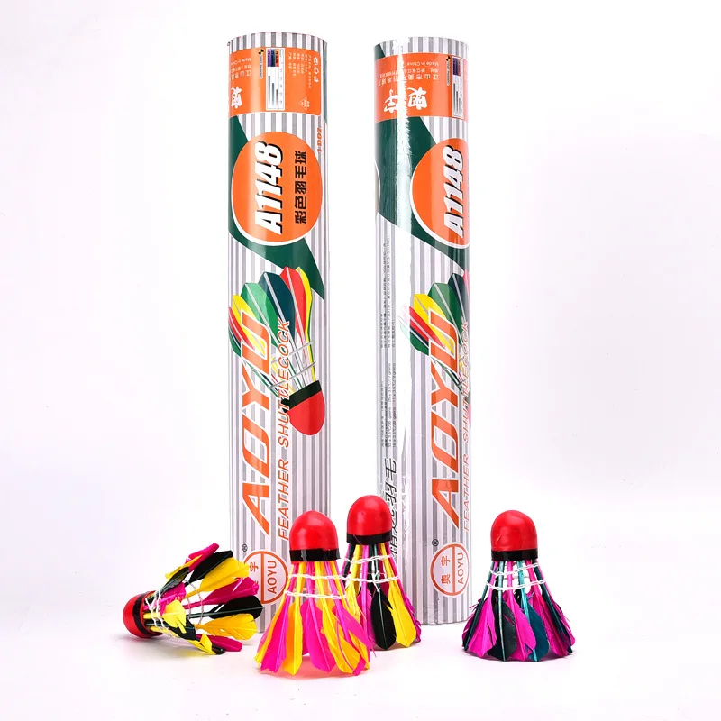 

Austrian 1148 Color Shuttlecock 10 Pieces Wind-Resistant Amateur Training Entertainment Shuttlecock Goose Feather Shuttlecock