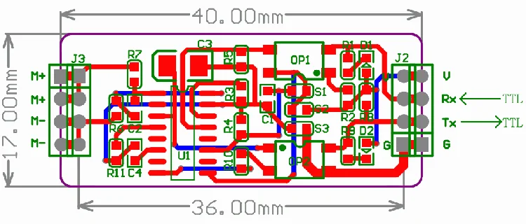 MBus из машины к ttl модуль TSS721A can bus power или внешний источник питания