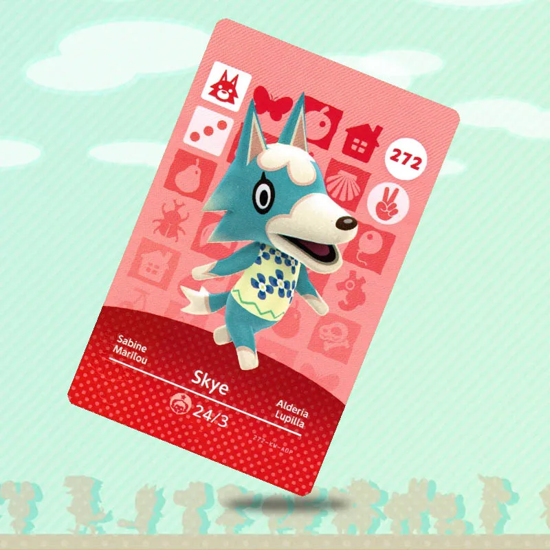 272 Skye Animal Crossing Card Amiibo Work for NS Switch Game New Horizons|Карты контроля доступа| |