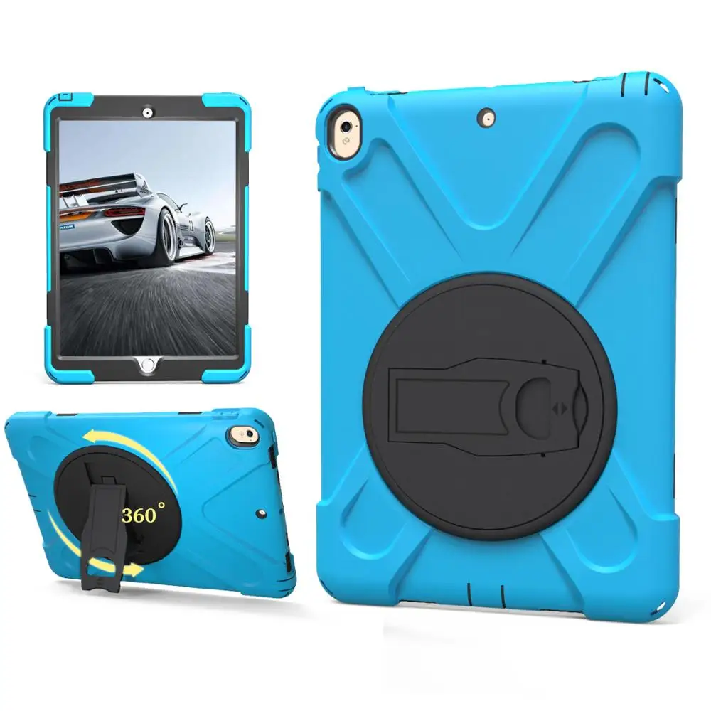 Pro 10.5-SkyBlue Для Funda ipad Pro 10,5 чехол для Coque Apple ipad Pro 10,5 чехол Защитный PC+ силиконовый чехол с держателем для ручки - Цвет: Pro 10.5-SkyBlue
