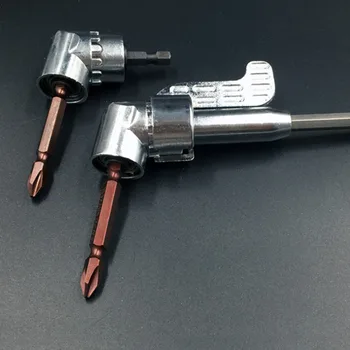 

2019 New 105 degrees 1/4" Extension Hex Drill Bit Adjustable Hex bit Angle Driver Screwdriver Socket Holder Adaptor tools
