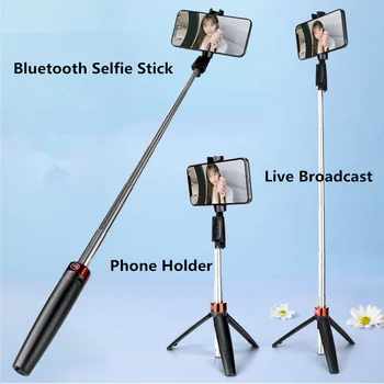

Wireless Bluetooth Selfie Stick Tripod Foldable Tripod Monopod For ios X 8 mi 9 android S9 Handheld Remote Selfie Stick