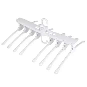 

Clothes Hanger Folding Non-Slip Clothes Drying Hanger Balcony Closet Space Saver Durable Garment Storage Organizer for Home Dorm