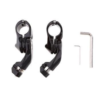 

Left Right Foot Pedal Peg Bracket Kit for Suzuki VS1400 VZ1500 INTRUDER