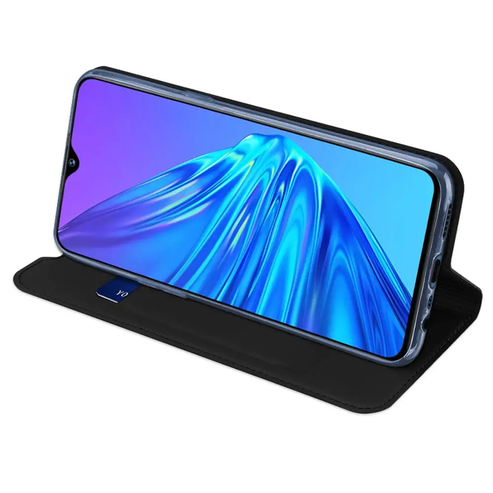 Для OPPO Realme 5 Realme5 чехол Роскошный кожаный флип на магните для Чехол подставка