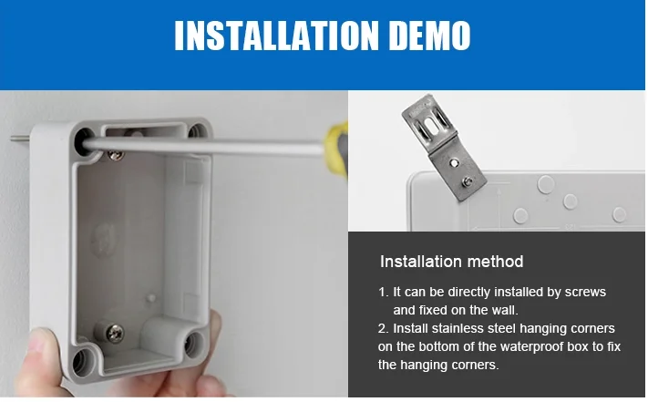 Caixas de junção de fios