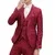 Для молодых мужчин Slim Fit Social Блейзер сезон весна осень мода одноцветное свадебное платье повседневное плюс бизнес мужской пиджак 3 предмета(куртка - Цвет: as picture